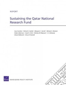 Sustaining the Qatar National Research Fund libro in lingua di Cecchine Gary, Darilek Richard E., Harrell Margaret C., Mattock Michael G., Culbertson Shelly
