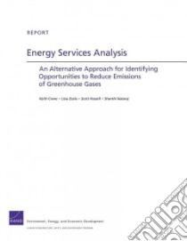 Energy Services Analysis libro in lingua di Crane Keith, Ecola Liisa, Hassell Scott, Nataraj Shanthi