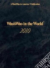 Who's Who in the World 2010 libro in lingua di Not Available (NA)