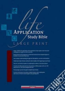 Life Application Study Bible libro in lingua di Not Available (NA)