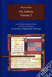 On Asthma libro in lingua di Bos Gerrit (EDT), McVaugh Michael R. (EDT)