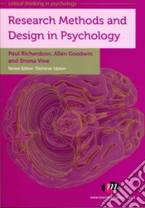 Research Methods and Design in Psychology libro in lingua di Allen Goodwin