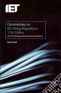 Commentary on IEE Wiring Regulations libro in lingua