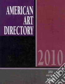 American Art Directory 2010 libro in lingua di National Register Publishing (COR)
