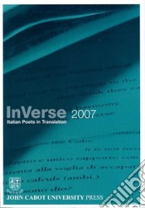 InVerse 2007 libro in lingua di Antomarini Brunella (EDT), Cocciolillo Berenice (EDT), Filardi Rosa (EDT)