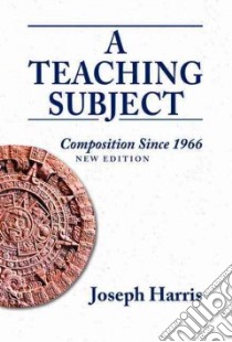 A Teaching Subject libro in lingua di Harris Joseph