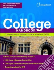College Handbook 2010 libro in lingua di College Board (COR)
