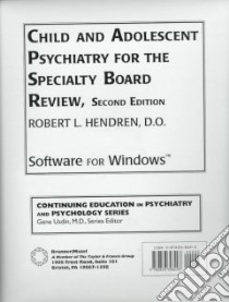 Child and Adolescent Psychiatry for the Specialty Review Board libro in lingua di Hendren Robert L.