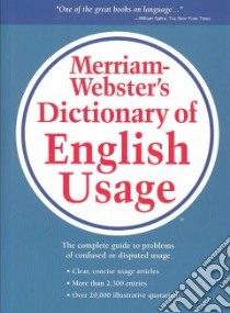 Merriam-Webster's Dictionary of English Usage libro in lingua di Not Available (NA)