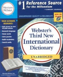 Webster's Third New International Unabridged Dictionary libro in lingua di Merriam-Webster (EDT)