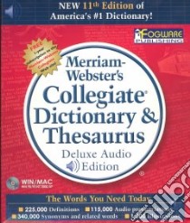 Merriam-Webster's Collegiate Dictionary & Thesaurus libro in lingua di Merriam-Webster