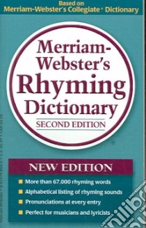 Merriam-Webster's Rhyming Dictionary libro in lingua di Not Available (NA)