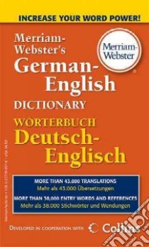 Merriam-Webster's German-English Dictionary libro in lingua di Merriam-Webster