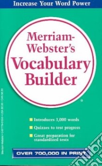 Merriam-Webster's Vocabulary Builder libro in lingua di Cornog Mary W.