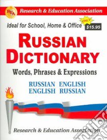 Russian Dictionary libro in lingua di Research and Education Association