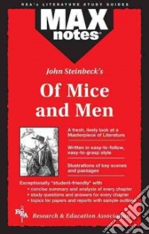 John Steinbeck's of Mice and Men libro in lingua di Scalia Joseph E., Shamblin Lena T., Research and Education Association (COR)