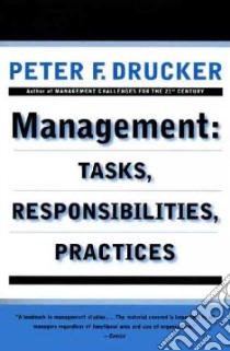 Management libro in lingua di Drucker Peter Ferdinand