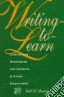 Writing-To-Learn libro in lingua di Poirrier Gail P.