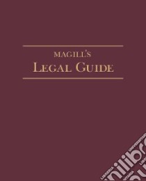 Magill's Legal Guide libro in lingua di Magill Frank Northen (EDT), Rasmussen R. Kent (EDT), Hall Timothy L. (EDT)