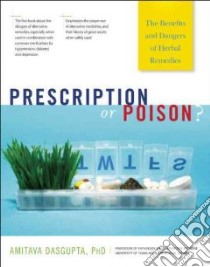Prescription or Poison? libro in lingua di Dasgupta Amitava