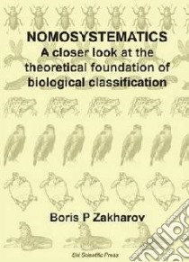 Nomosystematics libro in lingua di Boris P Zakharov