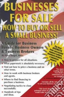 Businesses for Sale libro in lingua di Siegel Peter