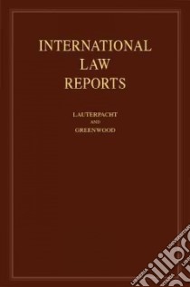 International Law Reports: Volume 146 libro in lingua di Elihu Lauterpacht
