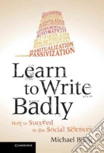 Learn to Write Badly libro in lingua di Billig Michael
