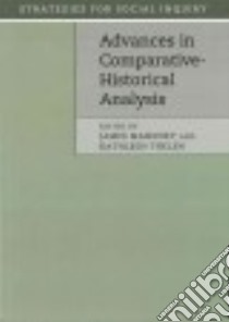 Advances in Comparative-Historical Analysis libro in lingua di Mahoney James (EDT), Thelen Kathleen (EDT)