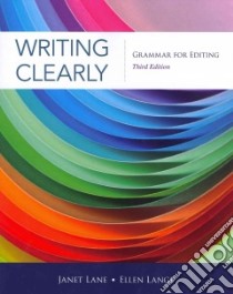 Writing Clearly libro in lingua di Lane Janet, Lange Ellen