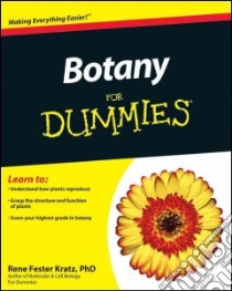 Botany For Dummies libro in lingua di Kratz Rene Fester