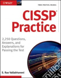 CISSP Practice libro in lingua di Vallabhaneni S. Rao