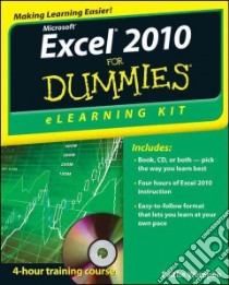 Microsoft Excel 2010 eLearning Kit For Dummies libro in lingua di Wempen Faithe