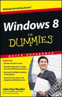 Windows 8 for Dummies libro in lingua di Mueller John Paul
