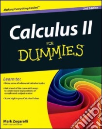 Calculus II For Dummies libro in lingua di Zegarelli Mark