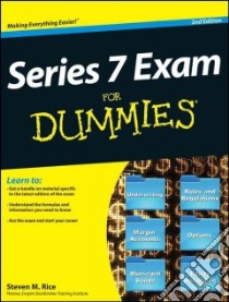 Series 7 Exam for Dummies libro in lingua di Rice Steven M.