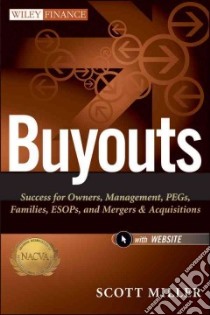 Buyouts libro in lingua di Miller Scott D.