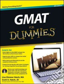 GMAT for Dummies libro in lingua di Hatch Lisa Zimmer, Hatch Scott A.