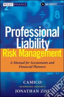 Professional Liability Risk Management, + Website libro in lingua di Klein Robert A.
