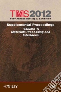 TMS 2012 Supplemental Proceedings libro in lingua di Not Available (NA)