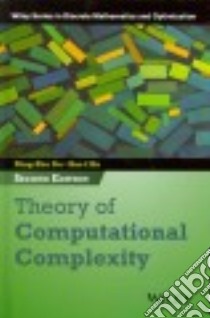 Theory of Computational Complexity libro in lingua di Du Ding-Zhu, Ko Ker-I