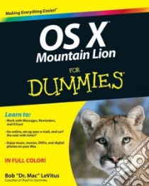 OS X Mountain Lion For Dummies libro in lingua di Levitus Bob