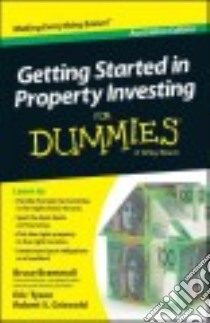 Getting Started in Property Investment for Dummies libro in lingua di Brammall Bruce, Tyson Eric, Griswold Robert S.