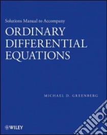 Ordinary Differential Equations libro in lingua di Greenberg Michael D.