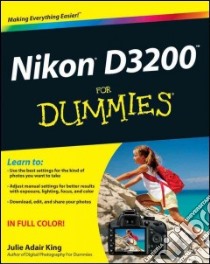 Nikon D3200 for Dummies libro in lingua di King Julie Adair