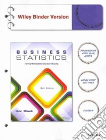 Business Statistics libro in lingua di Black Ken