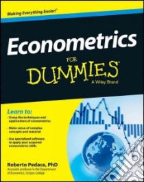 Econometrics For Dummies libro in lingua di Pedace Roberto