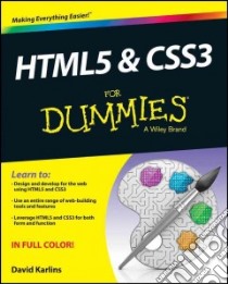 HTML5 & CSS3 for Dummies libro in lingua di Karlins David