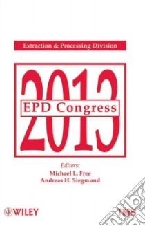 Epd Congress 2013 libro in lingua di Free Michael L. (EDT), Siegmund Andreas H. (EDT)