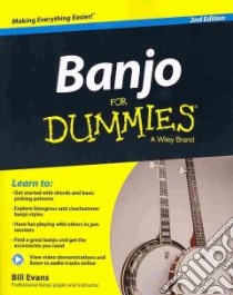 Banjo for Dummies libro in lingua di Evans Bill